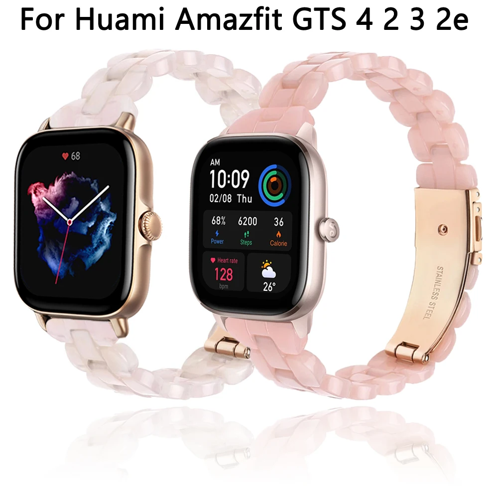 

20mm Resin Band For Huami Amazfit GTS4 GTS2 Mini Watch Strap for Amazfit Bip U 3 pro GTS 4 2 GTR Mini Bracelet Watchband Correa