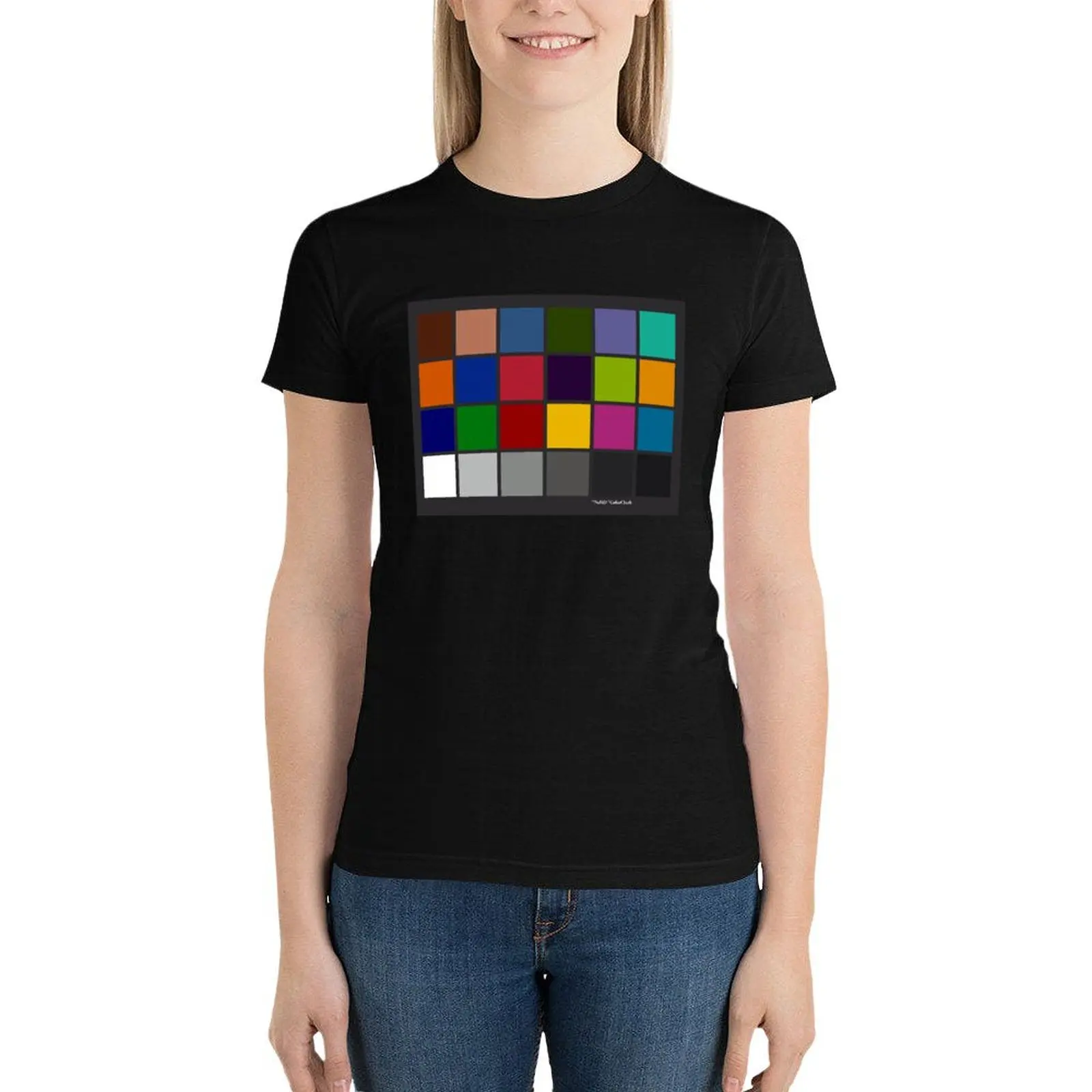 Color Checker Chart T-Shirt tees Blouse Aesthetic clothing t-shirts for Women cotton
Color Checker Chart T-Shirt tees Blouse Aesthetic clothing t-shirts for Women cotton