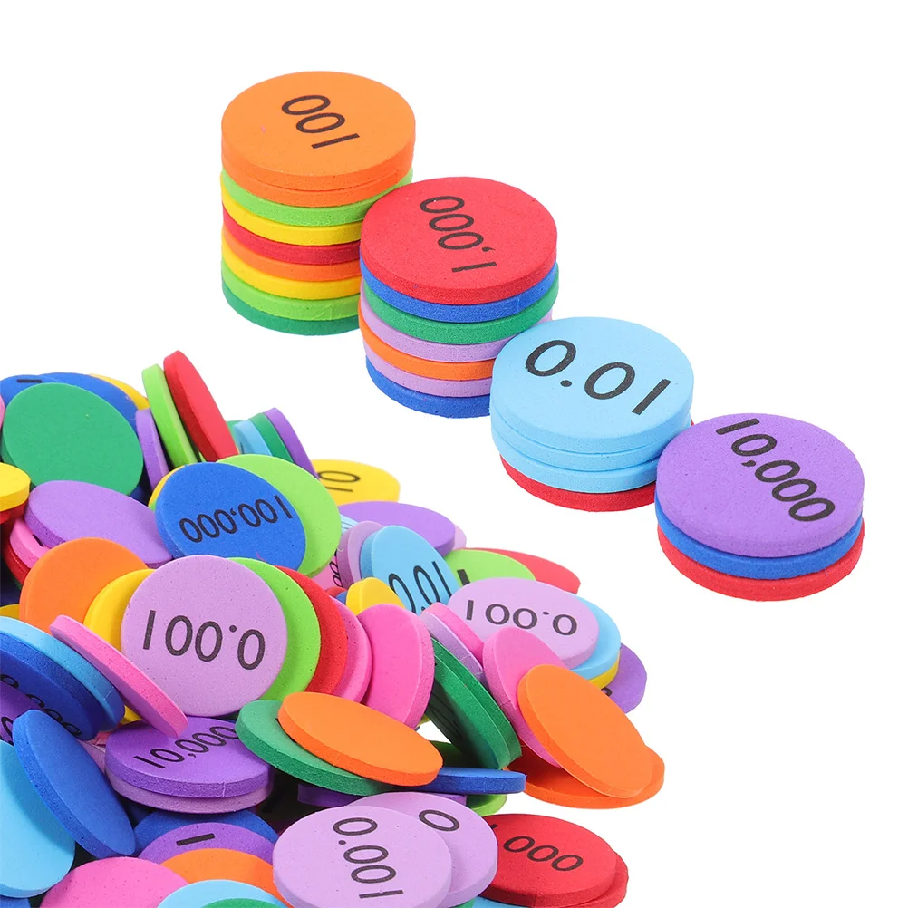 

320 Pcs Digital Wafer Math Place Value Disks Number Children's Toys Kids Counting Numbers Portable