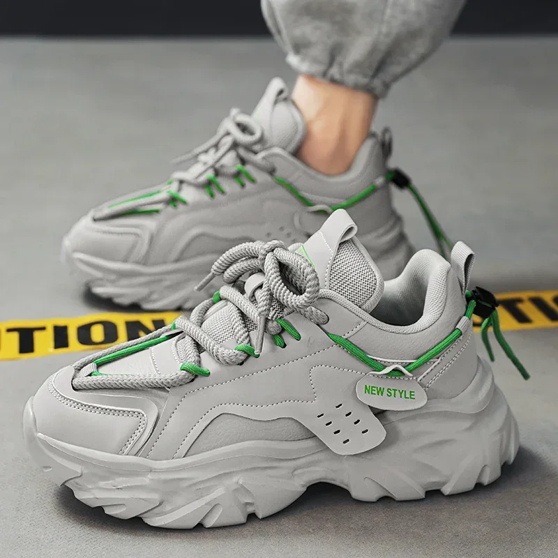 Men's Luxury Chunky Sneaker Fashion Casual Secondary Leather Breathable Height Increased Flat Platform Running Shoes Zapatillas
Men's Luxury Chunky Sneaker Fashion Casual Secondary Leather Breathable Height Increased Flat Platform Running Shoes Zapatillas