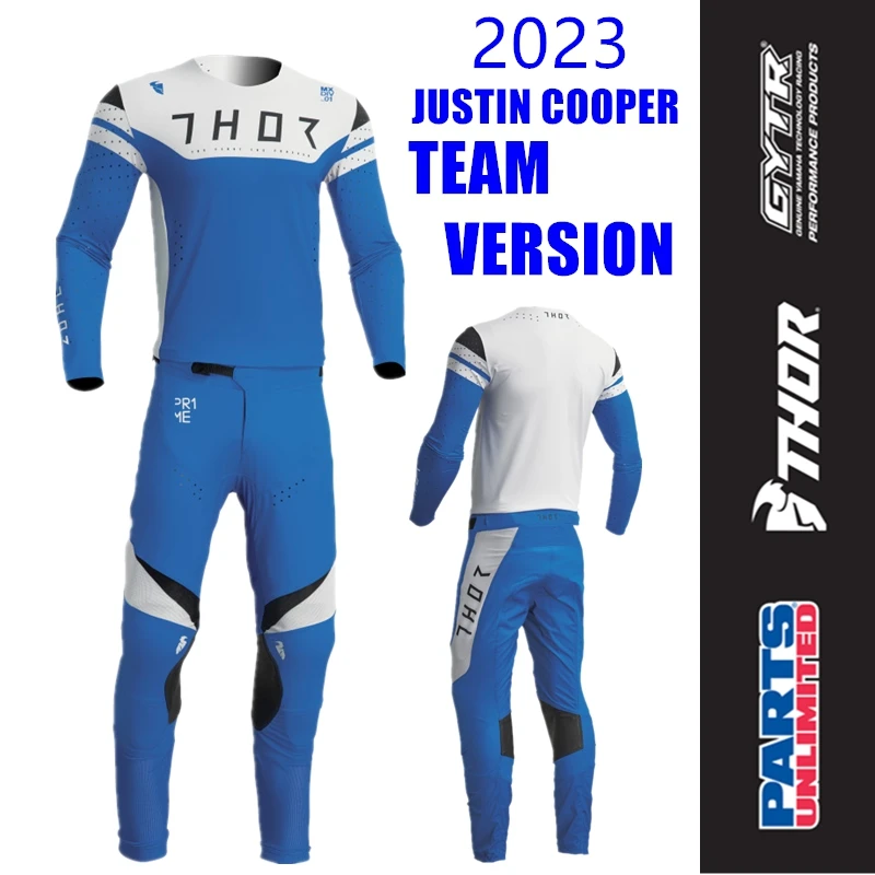 

TEAM VERSION 2023 Prime Pro Justin Cooper Motocross Gear Set Dirt Bike Combo MX Off Road Motorcycle Jersey And Pant