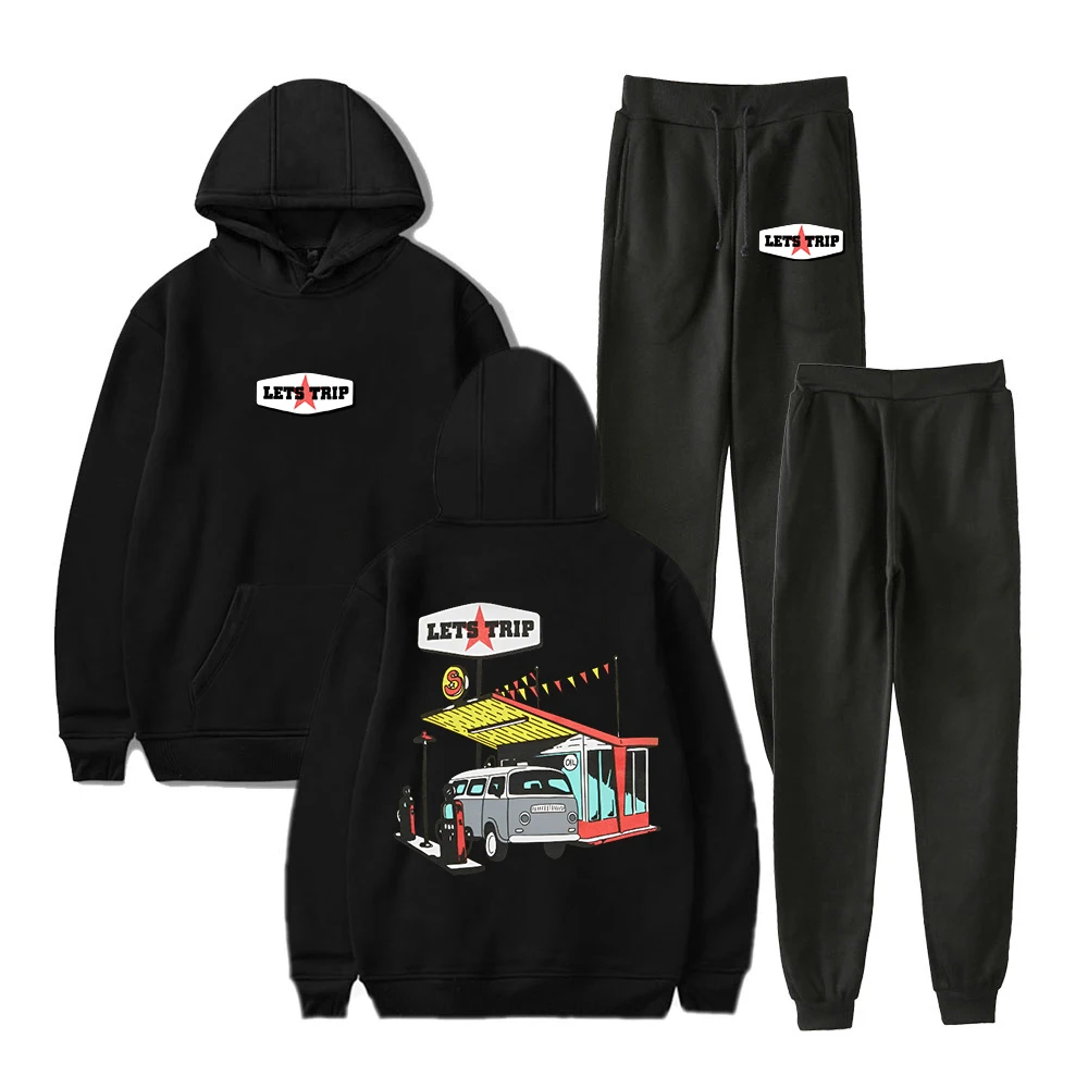 Sturniolo Triplets Let's Trip Hoodie Jogger Pants Two Piece Set Sweatshirt+Sweatpants The Versus Tour Merch Men Women's Set
Sturniolo Triplets Let's Trip Hoodie Jogger Pants Two Piece Set Sweatshirt+Sweatpants The Versus Tour Merch Men Women's Set