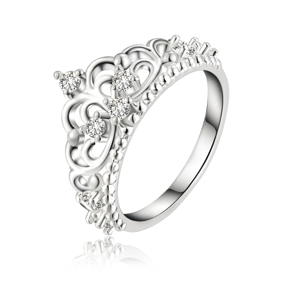 Women Lady Wedding Jewelry Female Charm Refined Elegance Inlaid Stone Crown Ring Fashion 925 Sterling Silver Jewelry
Women Lady Wedding Jewelry Female Charm Refined Elegance Inlaid Stone Crown Ring Fashion 925 Sterling Silver Jewelry