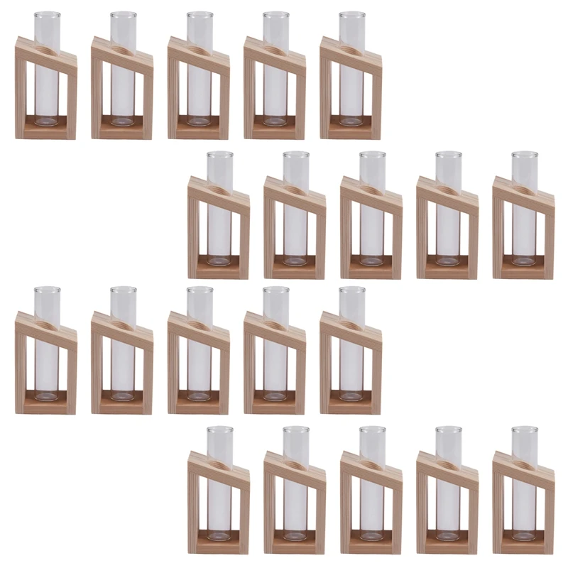 20X Crystal Glass Test Tube Vase In Wooden Stand Flower Pots For Hydroponic Plants Home Garden Decoration
20X Crystal Glass Test Tube Vase In Wooden Stand Flower Pots For Hydroponic Plants Home Garden Decoration