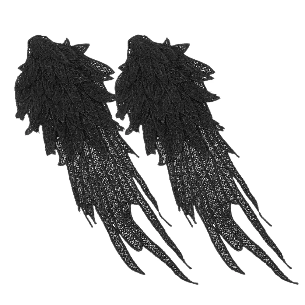 

Clothing Embroidered Wings Appliqué Clothes Sew on Patch DIY Applique Polyester Yarn Sewing Appliques