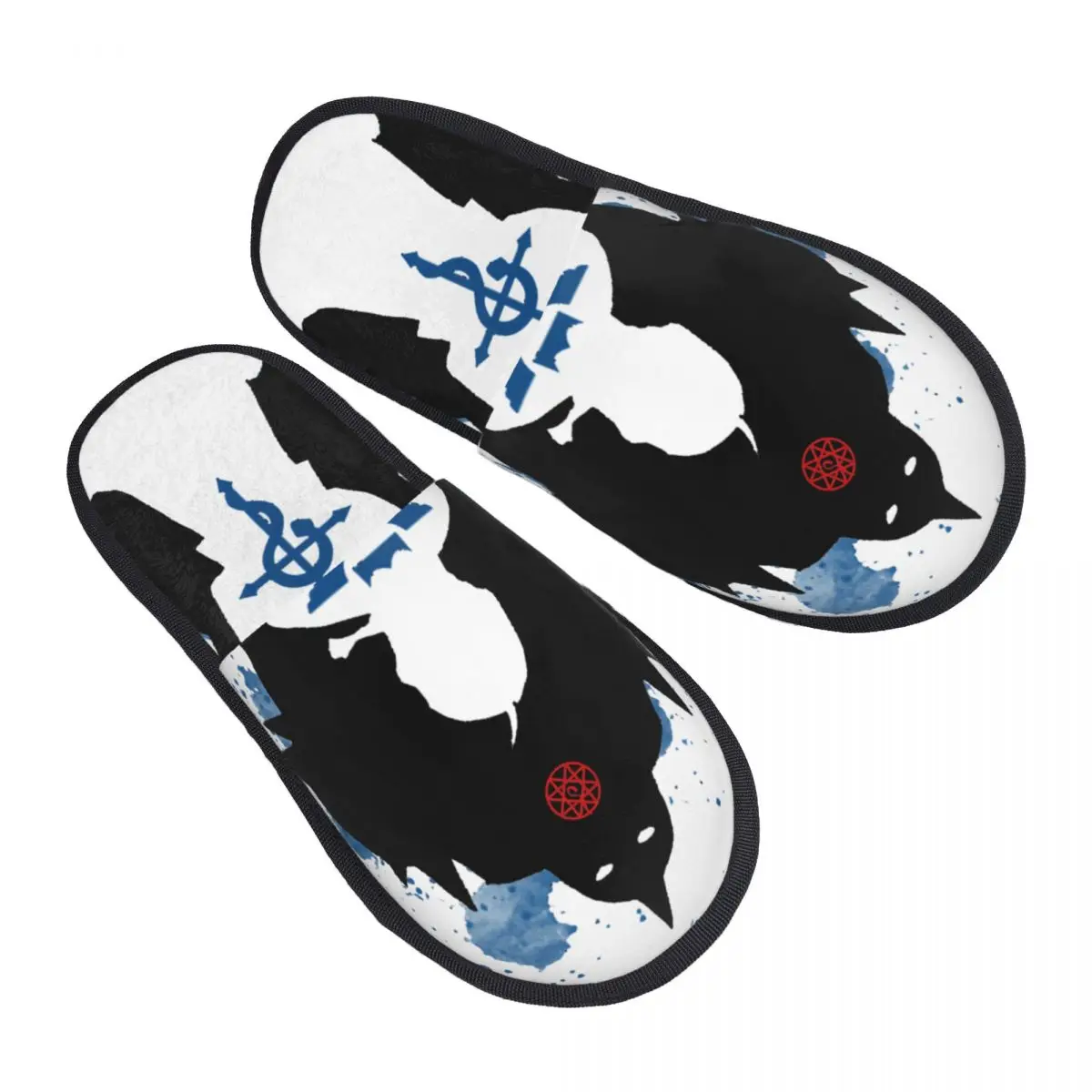 

Furry slippers Fullmetal Alchemist Anime Edward Elric 6 Homonculus Memory Foam premium Autumn and Winter Slippers Anti-Skid