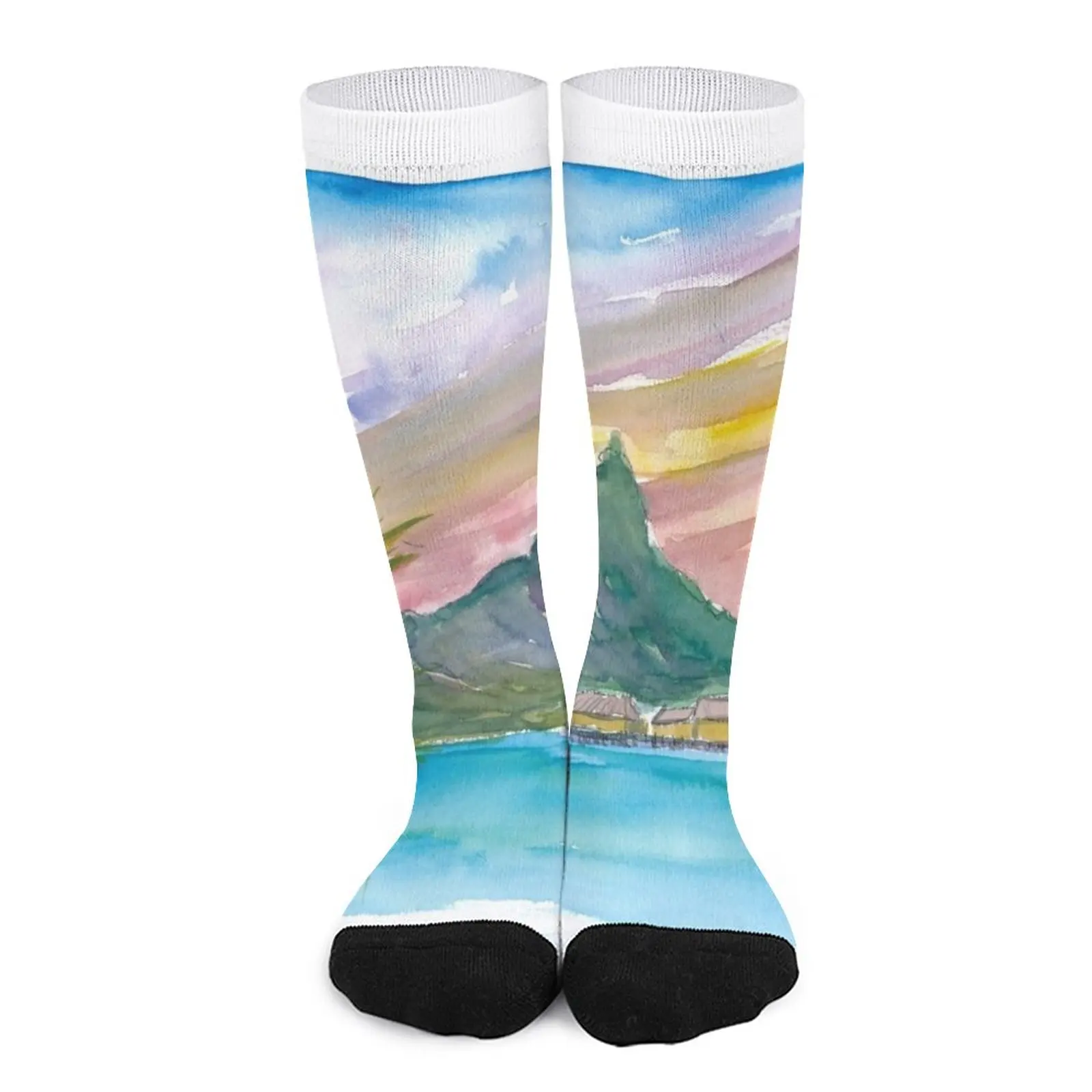 Tahiti Polynesian Dreams with Huts And Mountains Socks compression socks Women men socks cotton
Tahiti Polynesian Dreams with Huts And Mountains Socks compression socks Women men socks cotton