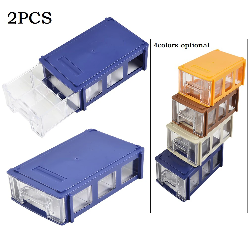 2pcs Stackable Tool Box Plastic Hardware Parts Storage Boxes Component Screws Jewelry Case Toolbox Container Organizer
2pcs Stackable Tool Box Plastic Hardware Parts Storage Boxes Component Screws Jewelry Case Toolbox Container Organizer