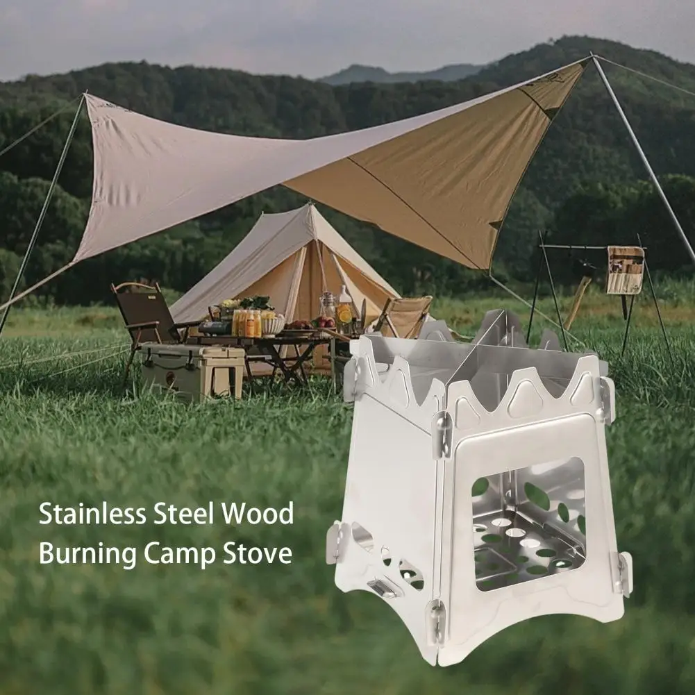 Wood Stove Excellent Dismountable Pocket Size Stainless Steel Wood Burning Camp Stove Camping Supply
Wood Stove Excellent Dismountable Pocket Size Stainless Steel Wood Burning Camp Stove Camping Supply