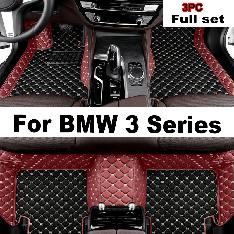 

Car Floor Mats For BMW 3 Series GT Gran Turismo F34 2013~2018 Protective Pad Mat Luxury Leather Rug Carpets Set Car Accessories