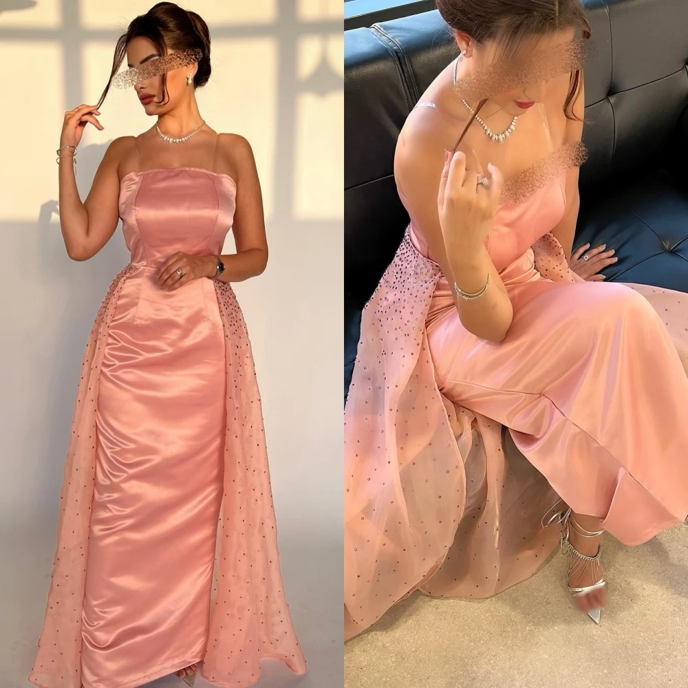 High Quality Sexy Strapless A-line Tulle Satin Formal Occasion Gown vestidos de fiesta para mujer gala
High Quality Sexy Strapless A-line Tulle Satin Formal Occasion Gown vestidos de fiesta para mujer gala