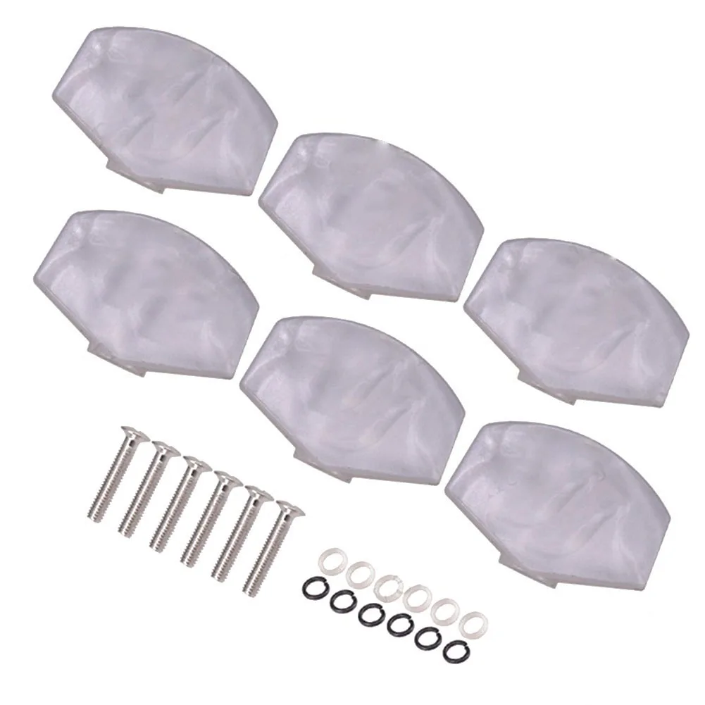 Buttons Tuning Peg Knobs Machine Parts Plastics Tuning Peg Universal White Pearl 3*2*1cm 6pcs Acoustic Brand New
Buttons Tuning Peg Knobs Machine Parts Plastics Tuning Peg Universal White Pearl 3*2*1cm 6pcs Acoustic Brand New
