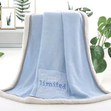 

Soft and Breathable Flannel Baby Quilt No Static Electricity No Odor Super Warm Small Blanket Air Conditioning Blanket 100*75cm