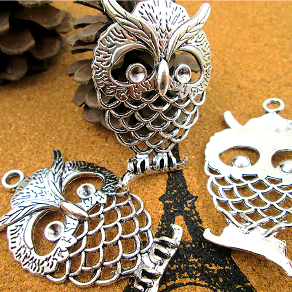 

Collection Of Owls Charms For Making Jewelry Antique Pendants DIY Bracelet Necklace Charming Keychain