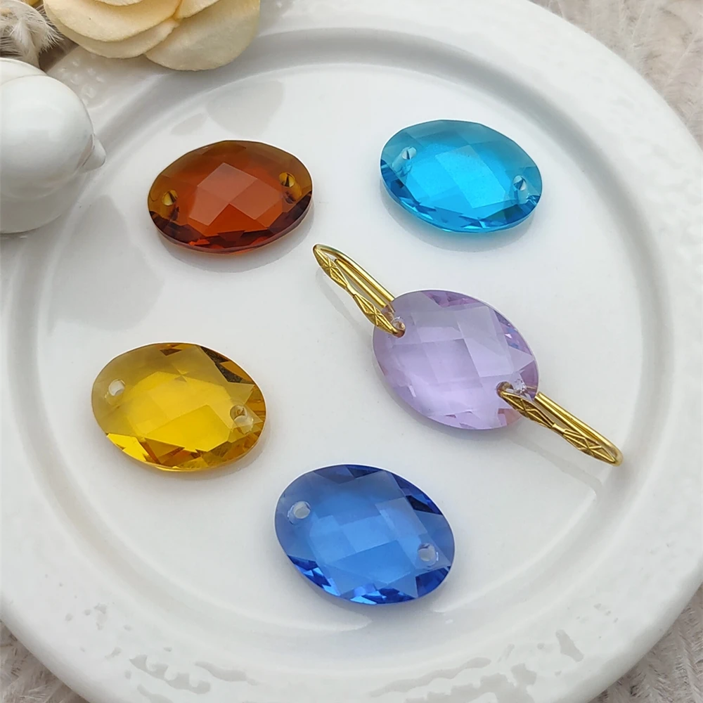 18MM Two Hole Charms Beads Oblong Connector Links For Jewelry Making Supplies Rainbow Crystal Suncatcher Prisms DIY 36 PCS
18MM Two Hole Charms Beads Oblong Connector Links For Jewelry Making Supplies Rainbow Crystal Suncatcher Prisms DIY 36 PCS