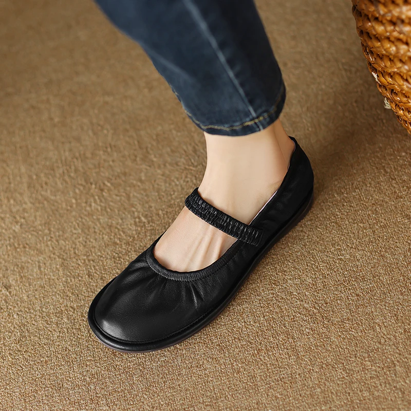 Spring Autumn Women Flats Simple Style Soft Sheepskin Round Toe Flats Women Loafers Concise Flat Shoes Daily Driving Work Shoes
Spring Autumn Women Flats Simple Style Soft Sheepskin Round Toe Flats Women Loafers Concise Flat Shoes Daily Driving Work Shoes