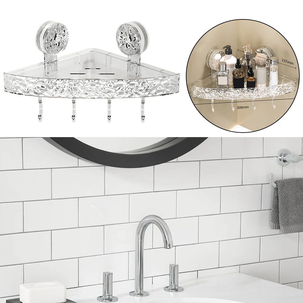 Transparent Acrylic Bathroom Shelf Shower Storage Rack Shelves Glacier Water Ripples Corner Shelf Home Bathroom Accessories
Transparent Acrylic Bathroom Shelf Shower Storage Rack Shelves Glacier Water Ripples Corner Shelf Home Bathroom Accessories
