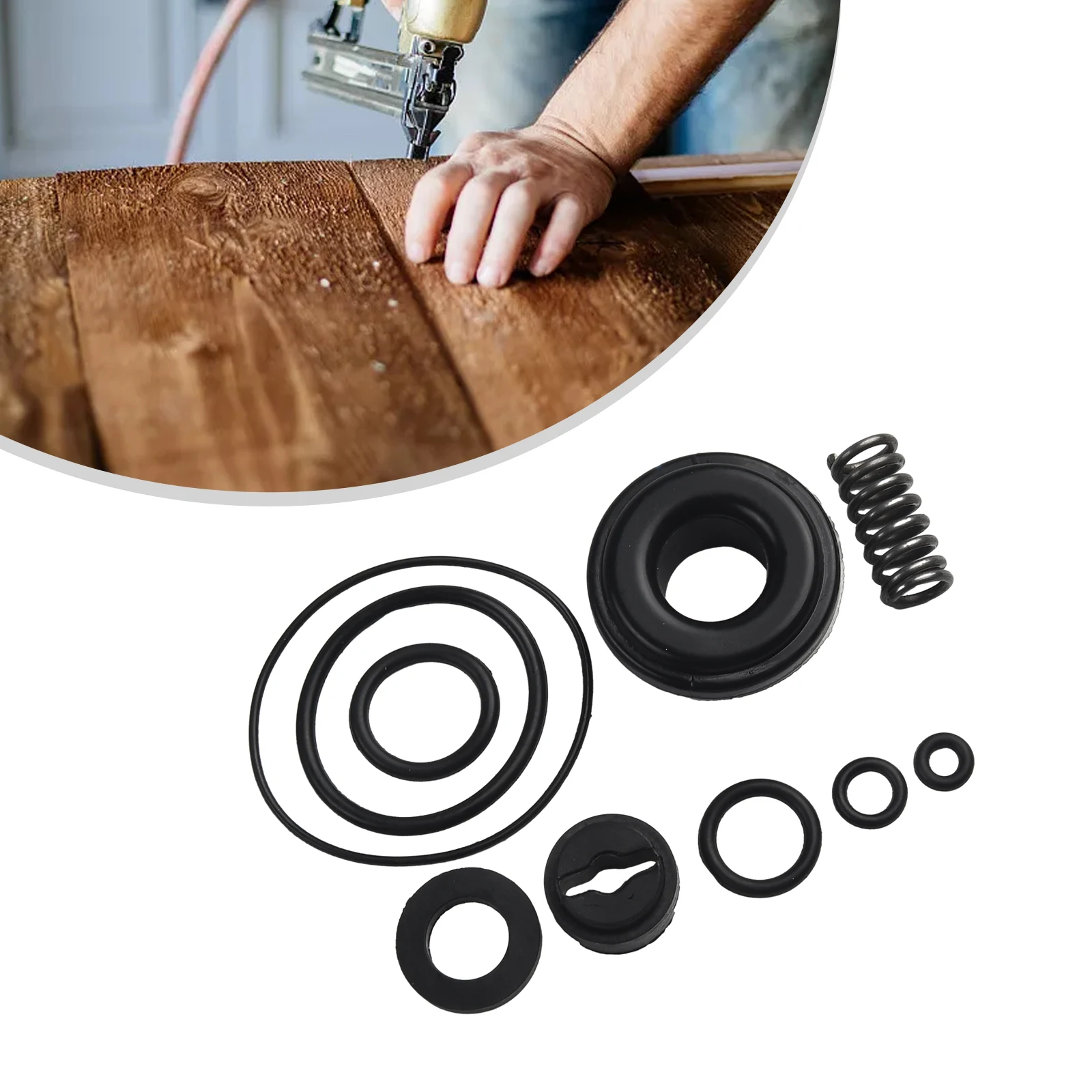 Pneumatic Nailer Air Nailer High Quality Repair Kit Useful Accessory Kits Pneumatic Nailers Seal Fittings Durable
Pneumatic Nailer Air Nailer High Quality Repair Kit Useful Accessory Kits Pneumatic Nailers Seal Fittings Durable