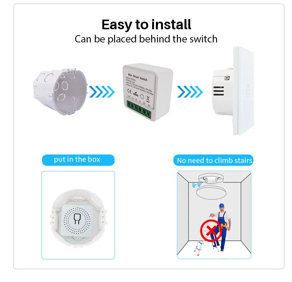 16A Wifi Switch Mini Smart 2-Way DIY Switches Circuit Breaker Timer Module Support Alexa Google Home Alice SmartThings 3 Mallzona Scfe8ca7858cd46f7b60fbb3a43b8da57r 16A Wifi Switch Mini Smart 2-Way DIY Switches Circuit Breaker Timer Module Support Alexa Google Home Alice SmartThings Mallzona