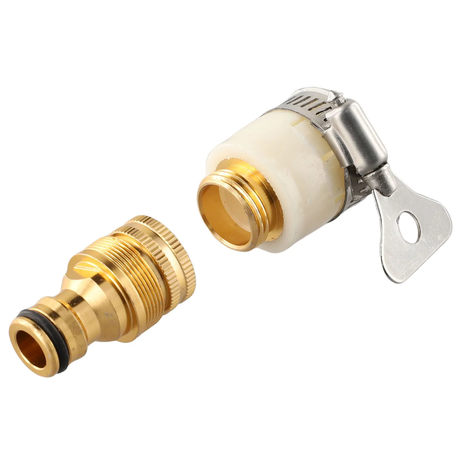 Tap Connector Faucet Adapter Aluminium Alloy Copper Plating Water Hose White&Gold 1 Set Dishwashers Garden Mixer
Tap Connector Faucet Adapter Aluminium Alloy Copper Plating Water Hose White&Gold 1 Set Dishwashers Garden Mixer