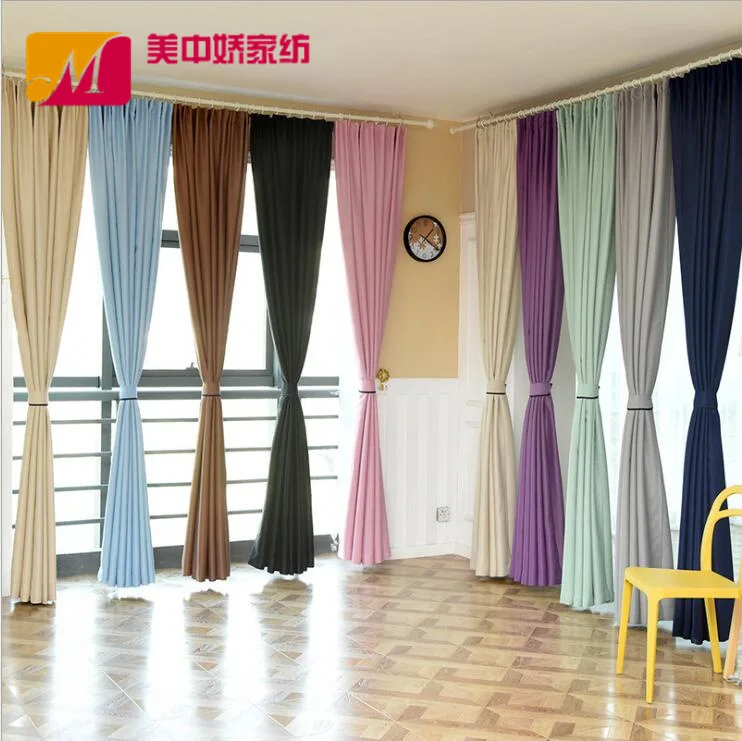 

Light Blocking Finished Non Cloth Shading Sun Protection Thermal Insulation Products Curtains for Living Dining Room Bedroom 1