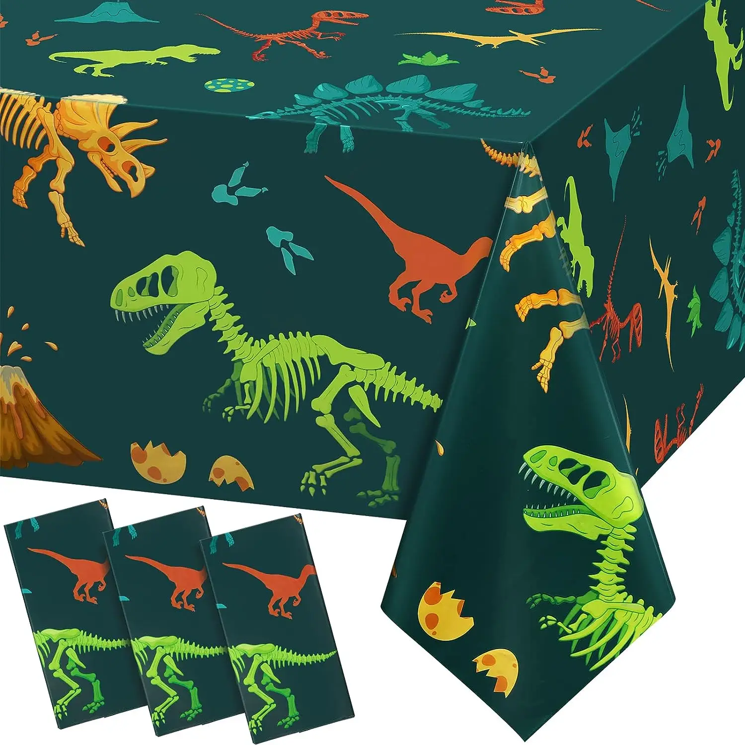 54 x 108 Inch Dinosaur Plastic Party Tablecloth Dinosaur Table Cover Decorations for Kids Boy Birthday Classroom Party Supplies
54 x 108 Inch Dinosaur Plastic Party Tablecloth Dinosaur Table Cover Decorations for Kids Boy Birthday Classroom Party Supplies