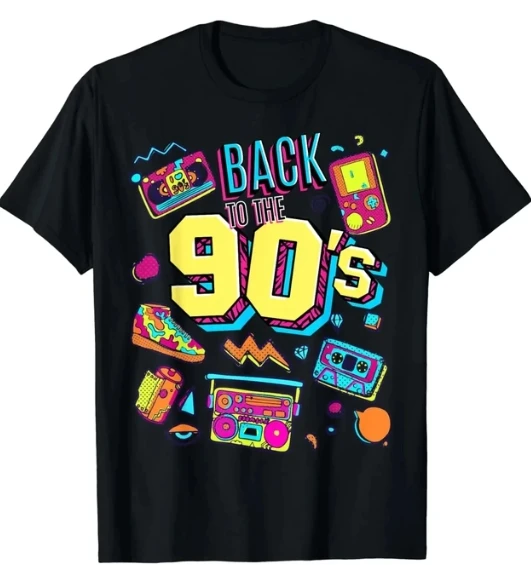 Men and women Retro back to 90's graphic design pure cotton T-shirt Camisas street wear graphic T-shirt Ropa Hombre
Men and women Retro back to 90's graphic design pure cotton T-shirt Camisas street wear graphic T-shirt Ropa Hombre