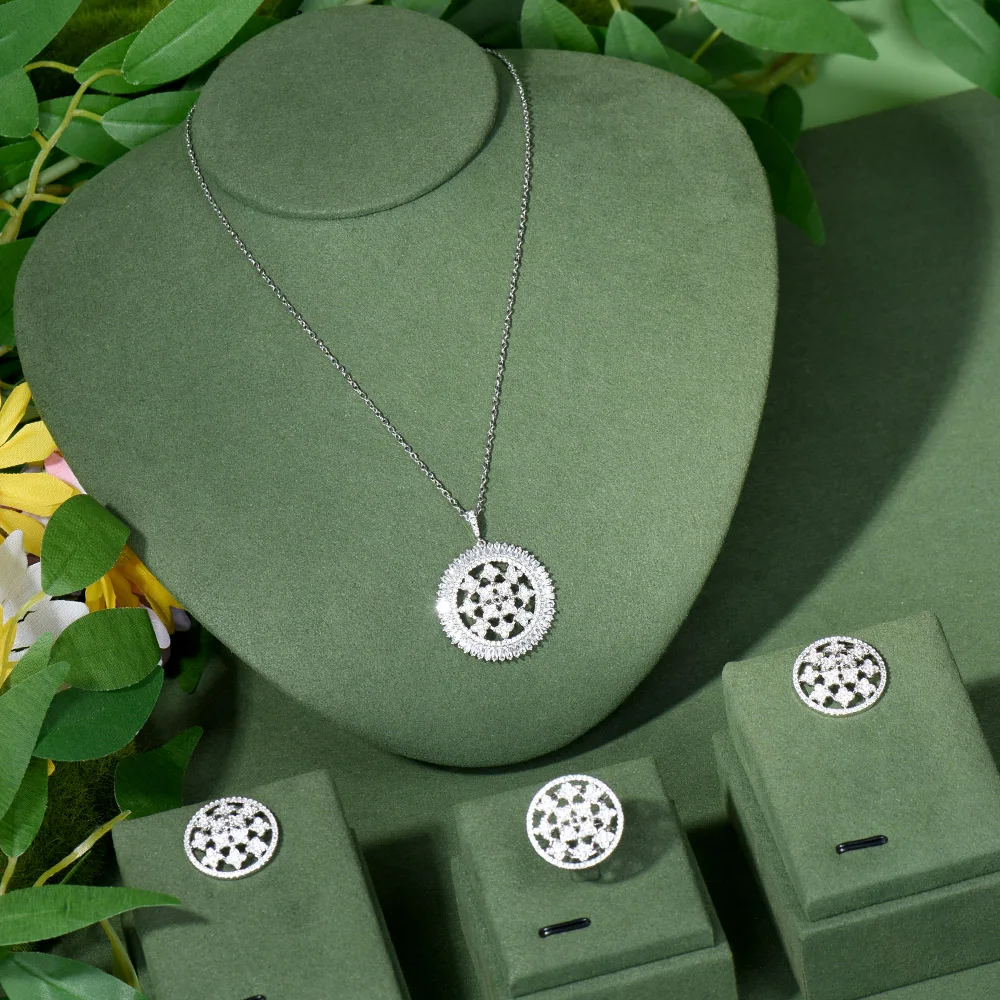 NAIKELISI Luxury Necklace Earring Jewelry Set For Women Wedding Luxury Full Cubic Zircon Dubai Bridal Jewelry Set N-100
NAIKELISI Luxury Necklace Earring Jewelry Set For Women Wedding Luxury Full Cubic Zircon Dubai Bridal Jewelry Set N-100