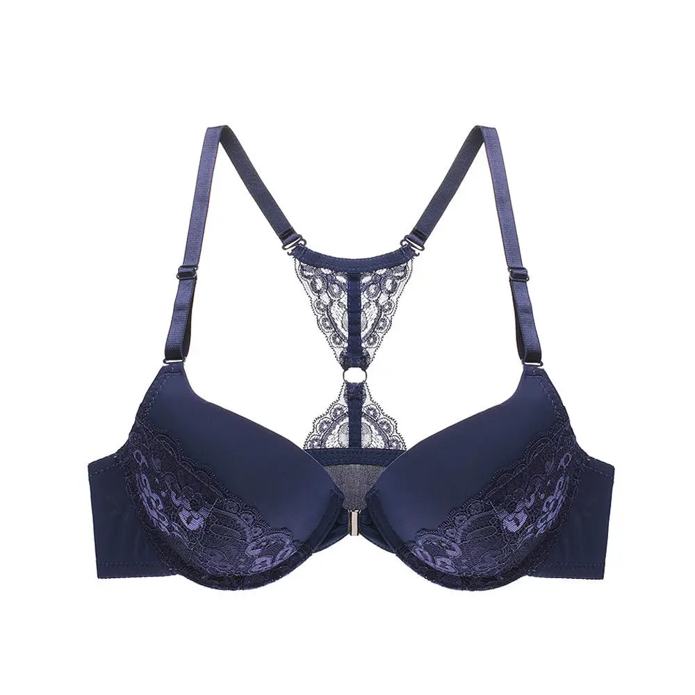 Front buckle sexy back lingerie with steel ring, large size bra, small chest, gathered lace bra
Front buckle sexy back lingerie with steel ring, large size bra, small chest, gathered lace bra