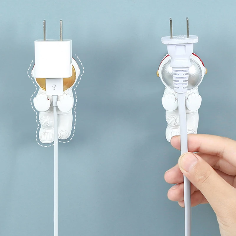 Cute Plug Bracket Organizer Astronaut Shape Wall Storage Hook Punch-free Socket Holder Wall Adhesive Hooks For Kitchen Bathroom
Cute Plug Bracket Organizer Astronaut Shape Wall Storage Hook Punch-free Socket Holder Wall Adhesive Hooks For Kitchen Bathroom