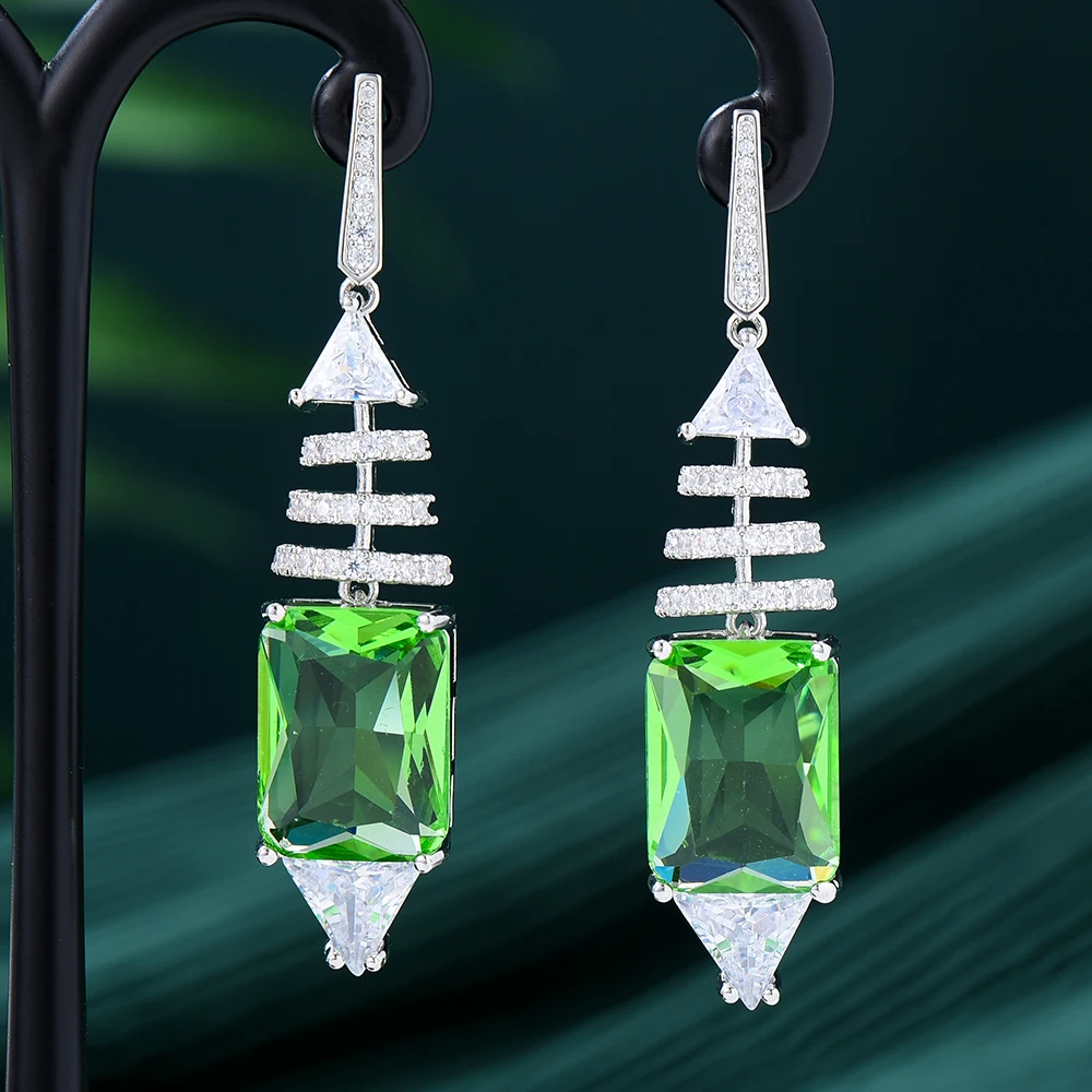Missvikki Gorgeous Green CZ Earrings For Women Wedding Earrings Jewelry High Quality Luxury Original Trendy Fashion Accessories
Missvikki Gorgeous Green CZ Earrings For Women Wedding Earrings Jewelry High Quality Luxury Original Trendy Fashion Accessories