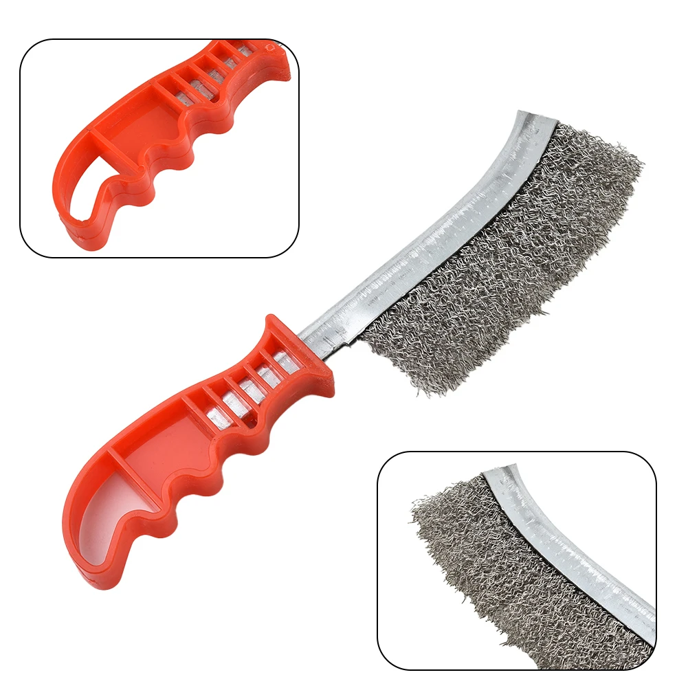 1PC 9.4 Inch Stainless Steel Wire Brush Brass Cleaning Brush Rust Remover Burring Hand Tools Heavy Duty Metal Wire Brush
1PC 9.4 Inch Stainless Steel Wire Brush Brass Cleaning Brush Rust Remover Burring Hand Tools Heavy Duty Metal Wire Brush