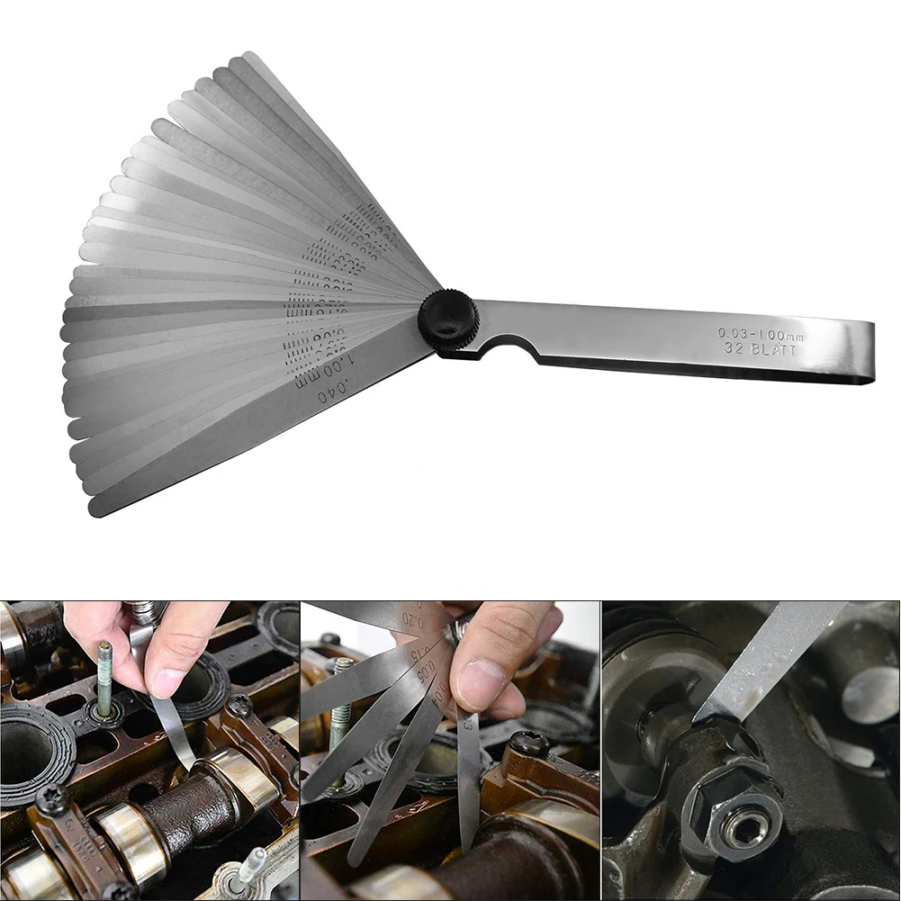 ATV Motorcycles Feeler Gauge Measuring Tool 0.03-1.00mm Auto Parts Auto Repair And Maintenance Feeler Gauge Set
ATV Motorcycles Feeler Gauge Measuring Tool 0.03-1.00mm Auto Parts Auto Repair And Maintenance Feeler Gauge Set