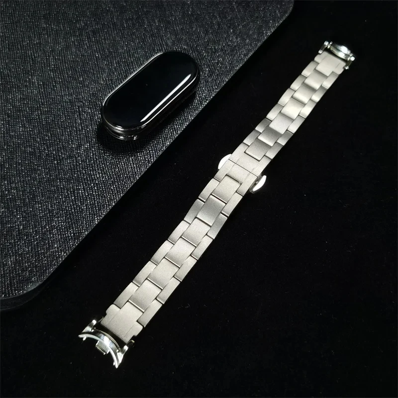 

Luxury Titanium alloy Strap for Xiaomi MiBand 8 Fashion Style Metal Bracelet for Mi 8 NFC Quick Release Replacement Watch Band