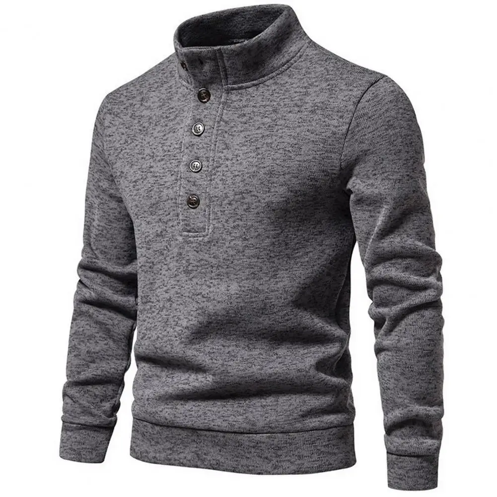 Comfortable Men Pullover Men's Turtleneck Button Down Sweater Autumn Winter Solid Color Knit Lightweight Long Sleeve for Casual
Comfortable Men Pullover Men's Turtleneck Button Down Sweater Autumn Winter Solid Color Knit Lightweight Long Sleeve for Casual