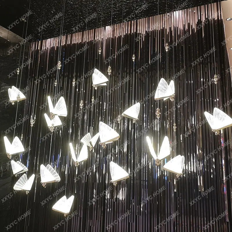 Modern Butterfly Chandelier Simple Bedroom Bedside Staircase Loft Duplex Restaurant
Modern Butterfly Chandelier Simple Bedroom Bedside Staircase Loft Duplex Restaurant