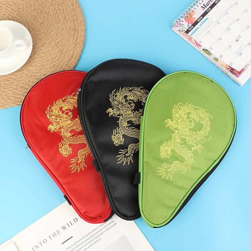 

1Pc Table Tennis Rackets Bat Bag Ping Pong Racket Bag Cover With Zipper Ping Pong Case With Balls Bag Sports Accessories