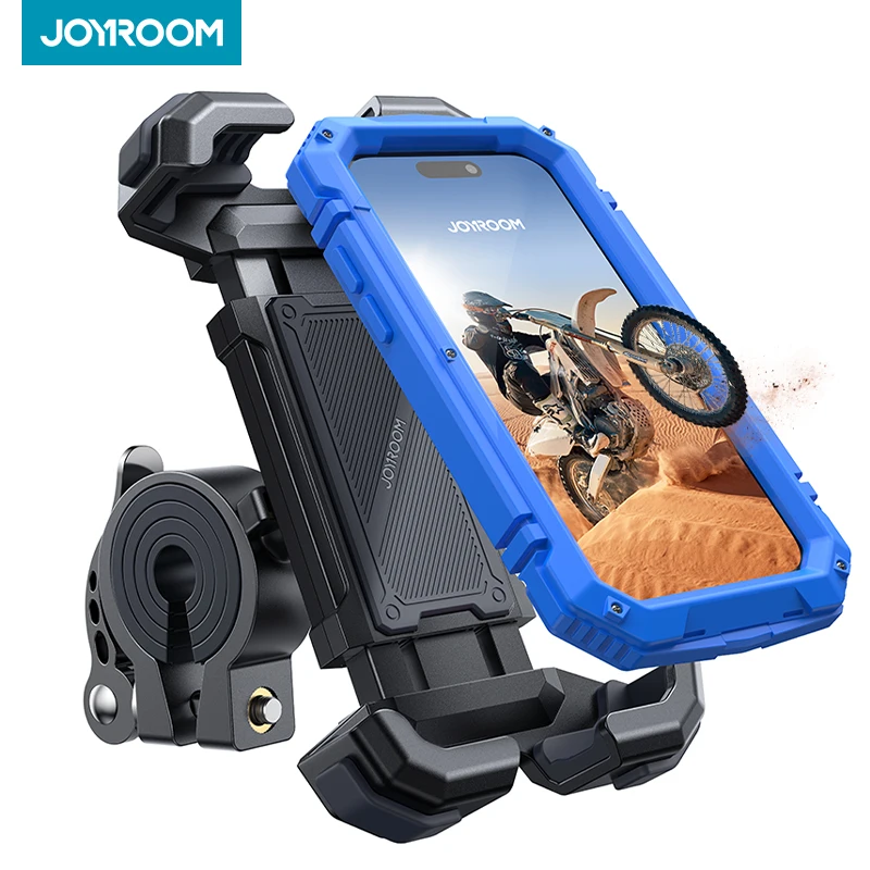 

Joyroom Motorcycle Phone Mount Bike Phone Holder for Handlebar Bicycle Phone Mount 4.7-7" Cell Phone Clamp for Scooter ATV/UTV