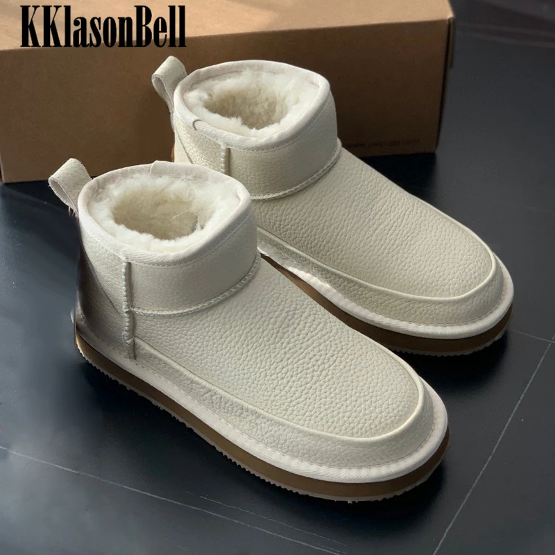 12,18 KKlasonBell зимние ботинки из натуральной кожи, женские водонепроницаемые теплые ботильоны с шерстью
12,18 KKlasonBell зимние ботинки из натуральной кожи, женские водонепроницаемые теплые ботильоны с шерстью