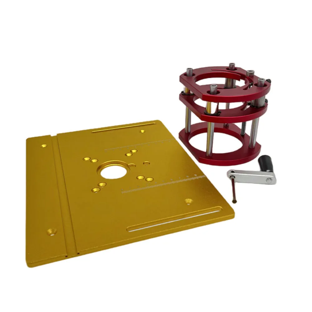 Aluminum Alloy Router Plate Router Lift Kit Engraving Machine Lifting Table C8 Board Lifting Base Woodworking Power Tools
Aluminum Alloy Router Plate Router Lift Kit Engraving Machine Lifting Table C8 Board Lifting Base Woodworking Power Tools