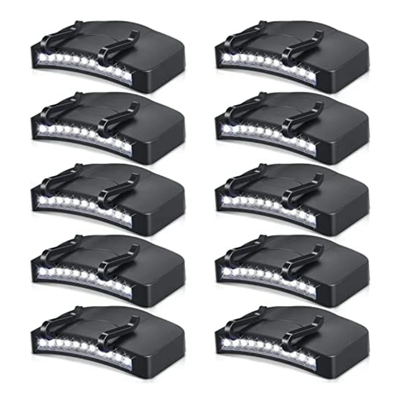 Hat Light Clip Swivel Head Light Lamp Hands-Free Flashlight Suitable For Fishing Camping Hunting Running Hand Work,10PCS
Hat Light Clip Swivel Head Light Lamp Hands-Free Flashlight Suitable For Fishing Camping Hunting Running Hand Work,10PCS