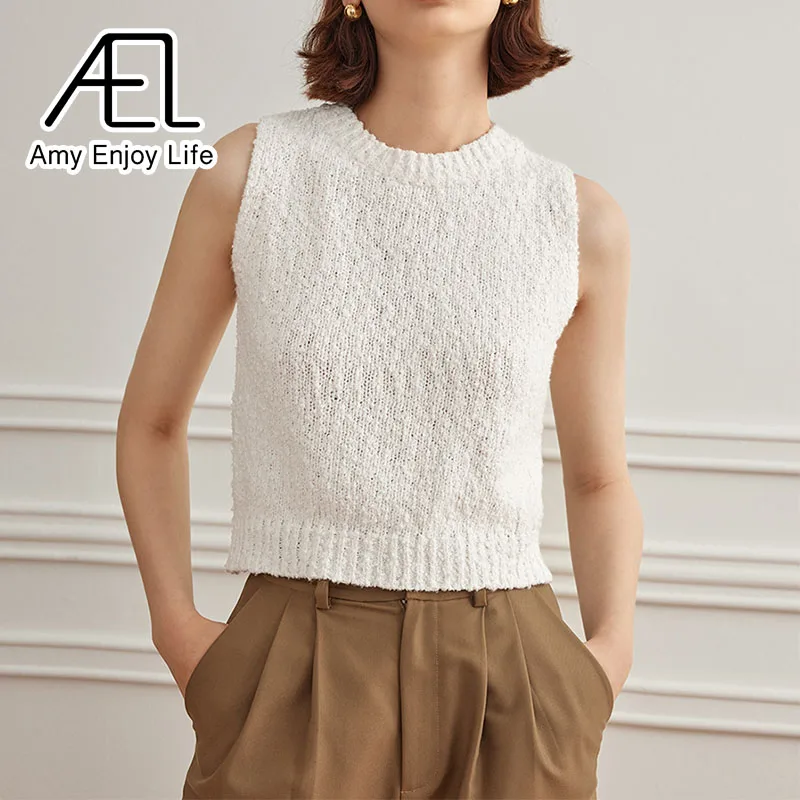 AEL Fashion Original Sleeveless Knitted Tank Top For Women's 2023 New Autumn Hollow out Round Neck Knitted Tank Top
AEL Fashion Original Sleeveless Knitted Tank Top For Women's 2023 New Autumn Hollow out Round Neck Knitted Tank Top