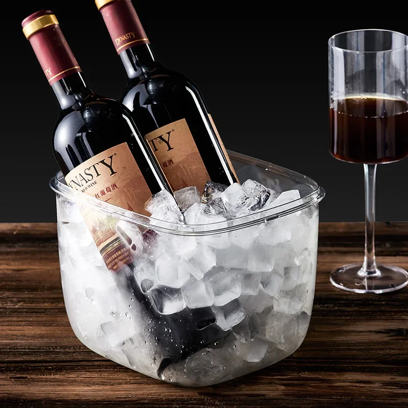 With Clamp Clear Beverage Chilling Tub Ice Cube Container Ice Bucket with Lid, for Dining Room Hotel Home Cocktail Parties
With Clamp Clear Beverage Chilling Tub Ice Cube Container Ice Bucket with Lid, for Dining Room Hotel Home Cocktail Parties