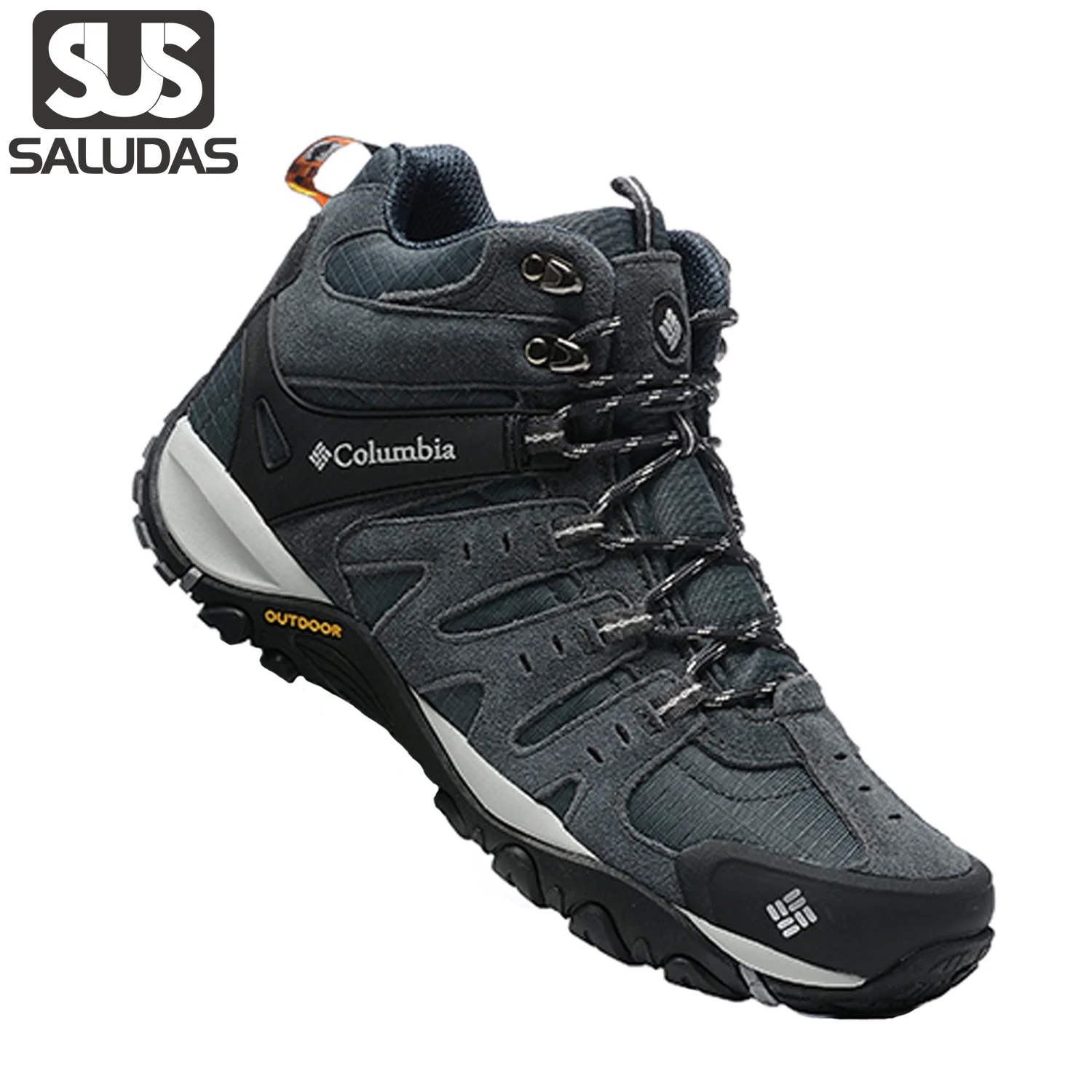 

SALUDAS Tactical Boots Men Hiking Boots Non-slip Breathable High-Top Outdoor Jungle Hunting Trekking Shoes Men's Adventure Shoes