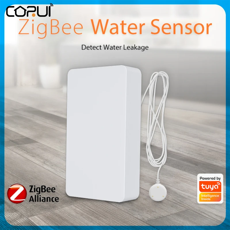 Датчик утечки воды Zigbee Tuya, сигнализация для обнаружения протечки воды, с дистанционным управлением, для умного дома
Датчик утечки воды Zigbee Tuya, сигнализация для обнаружения протечки воды, с дистанционным управлением, для умного дома