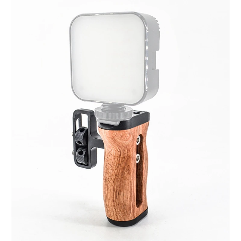 Wooden Hand Grip For Photo Expand Cage Wooden Handle Grip Cold Shoe For Mic Video Light
Wooden Hand Grip For Photo Expand Cage Wooden Handle Grip Cold Shoe For Mic Video Light