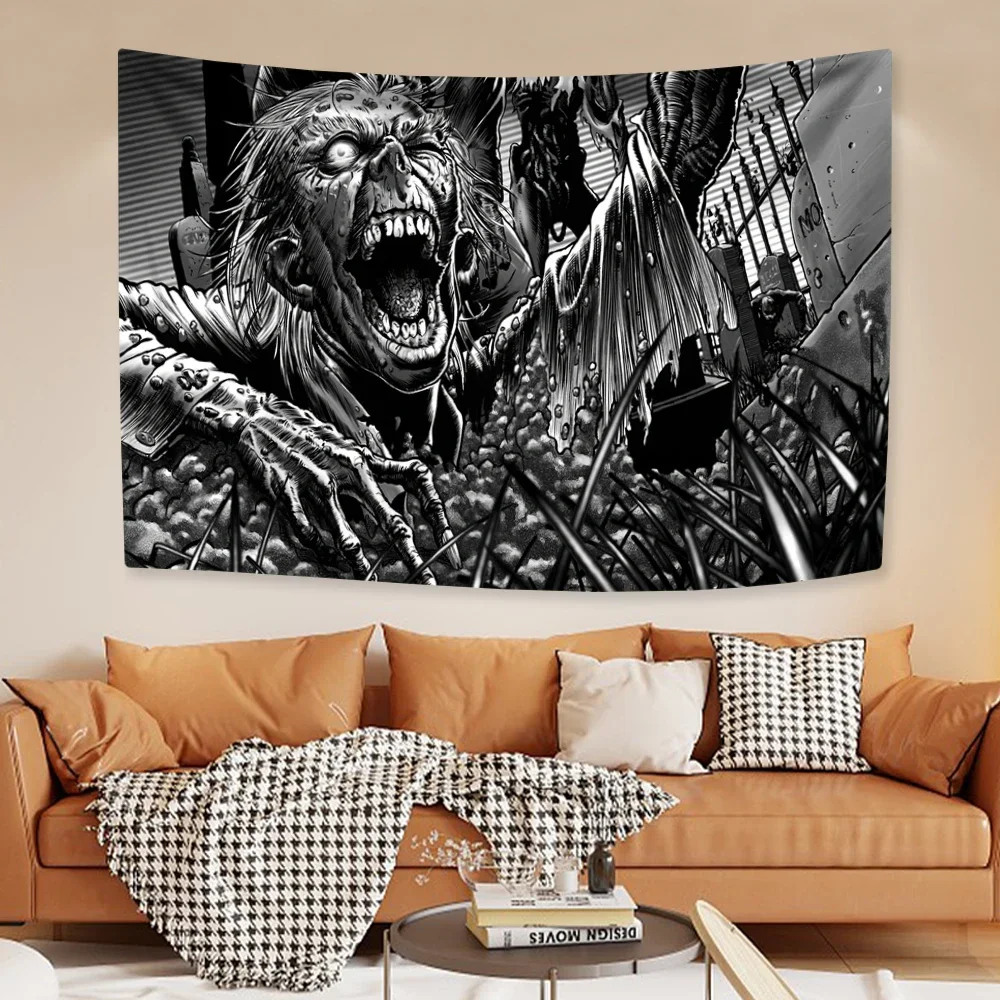 Halloween Tapestry Horror Zombie Anime Tapestry Printed Wall Hanging Hippie Hanging Decorative Home
Halloween Tapestry Horror Zombie Anime Tapestry Printed Wall Hanging Hippie Hanging Decorative Home