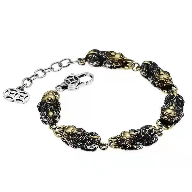Lucky money Bracelet retro money silver Bracelet pure men's famous family style bracelet
Lucky money Bracelet retro money silver Bracelet pure men's famous family style bracelet