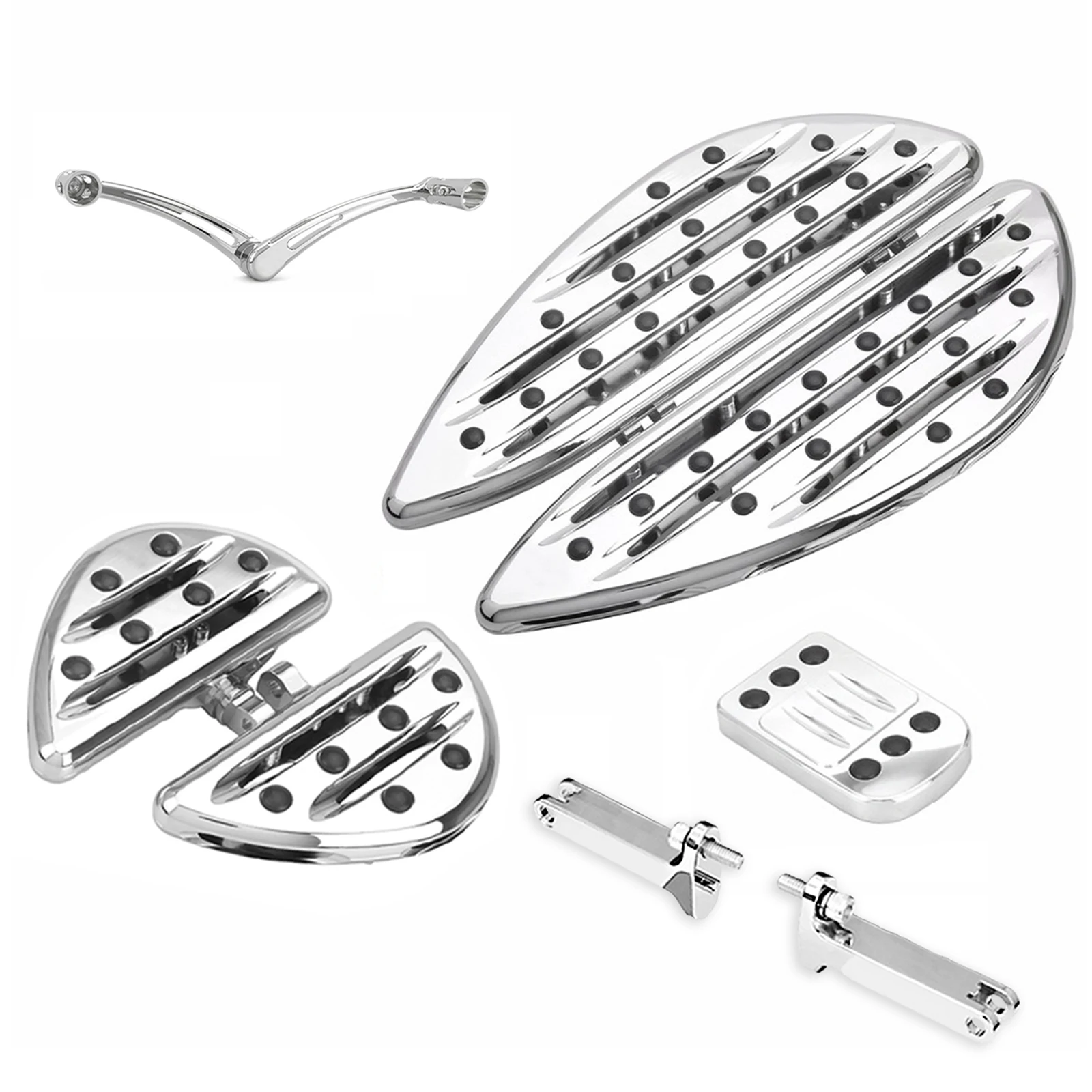 Chrome CNC edge cut Rider passenger floorboards For harley footboards Touring street glide FLHX road glide Special FLTRXS Dyna
Chrome CNC edge cut Rider passenger floorboards For harley footboards Touring street glide FLHX road glide Special FLTRXS Dyna