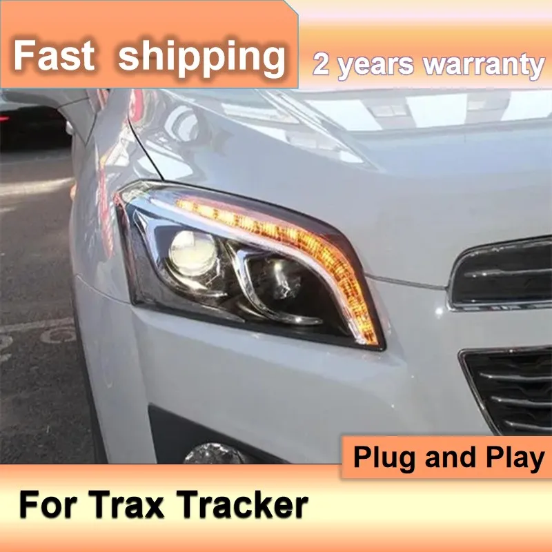 

Автомобильные аксессуары для Chevrolet Trax, фары головного света 2013-2016, трекер фар DRL, сигнал поворота, фары дальнего света, объектив проектора
